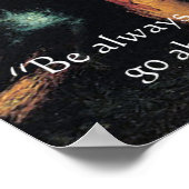 Davy Croket "Ga vooruit.." Wisdom Quote Poster (Hoek)