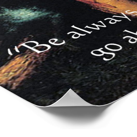 Davy Croket "Ga vooruit.." Wisdom Quote Poster (Hoek)