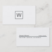 Davy Gray Monogram Square Visitekaartje (Voorkant / Achterkant)