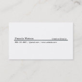 Davy Gray Monogram Square Visitekaartje (Achterkant)