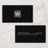 Davy Gray Monogram Square Visitekaartje (Voorkant / Achterkant)
