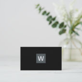 Davy Gray Monogram Square Visitekaartje (Staand voorkant)