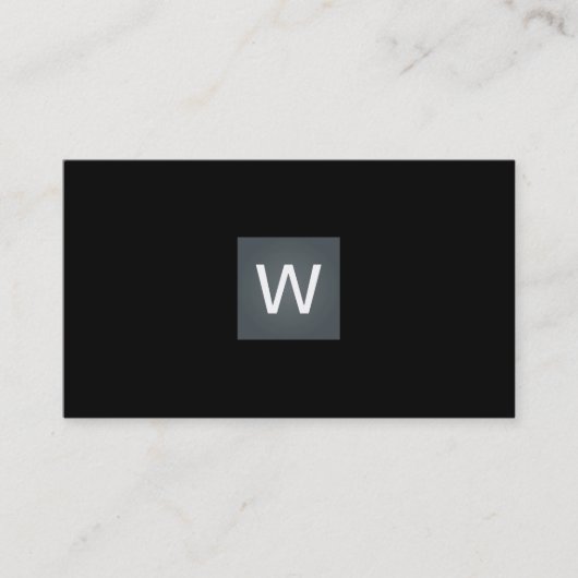 Davy Gray Monogram Square Visitekaartje (Voorkant)