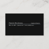 Davy Grey Monogram Vierkant Visitekaartje (Achterkant)