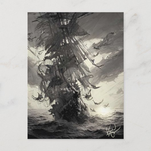 Davy Jones Locker Briefkaart (Voorkant)