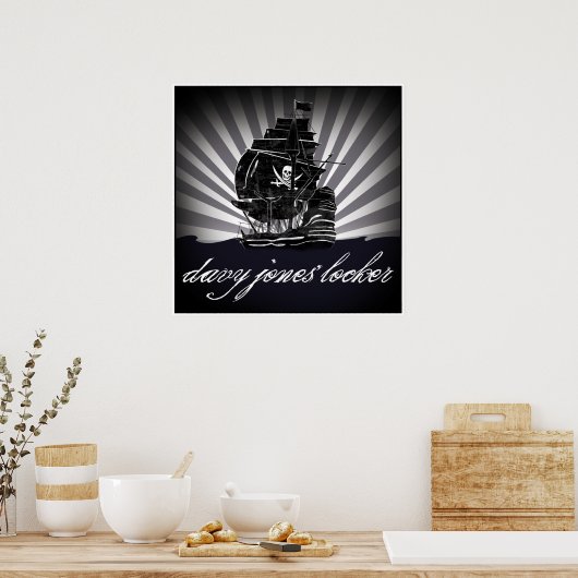 davy jones locker poster (Keuken)