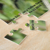 Daw Drops op een gele Daisy - Puzzel (Zijkant)
