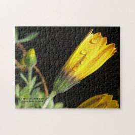 Daw Drops op een gele Daisy - Puzzel