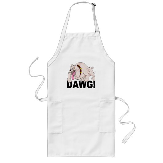 DAWG! schort - kies stijl en kleur (Voorkant)