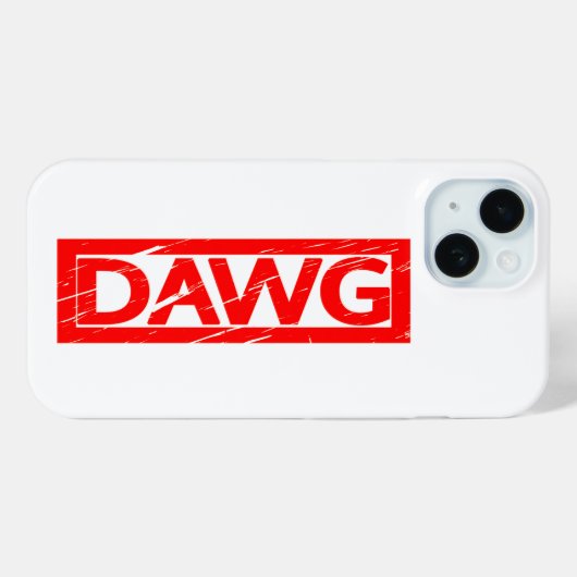 Dawg Stamp Case-Mate iPhone Case (Achterkant (horizontaal))