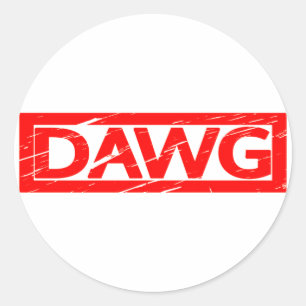 Dawg Stamp Ronde Sticker