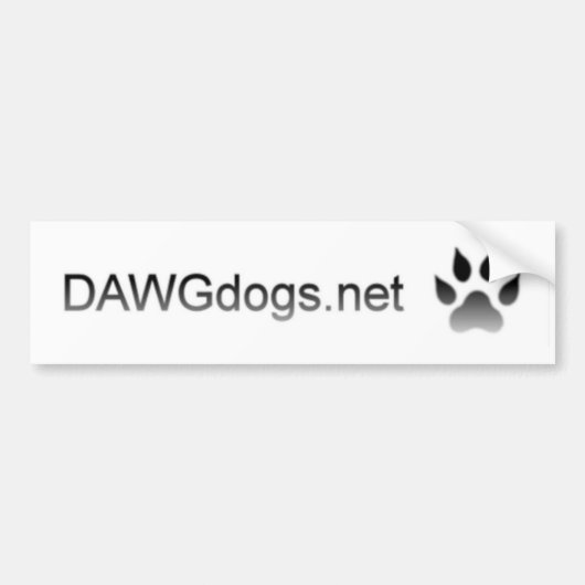 DAWGdogs.net Bumpersticker (Voorkant)