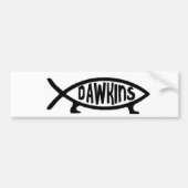 Dawkins Fish Bumpersticker (Voorkant)