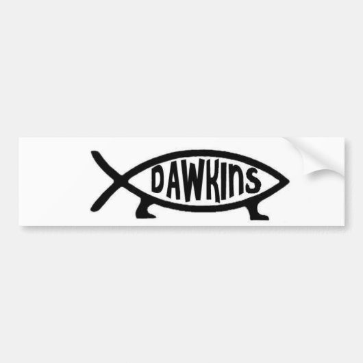 Dawkins Fish Bumpersticker (Voorkant)