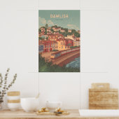 Dawlish Devon Seaside Travel Poster (Keuken)
