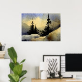 "Dawn #1" Landschap Poster (Thuiskantoor)