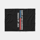 Dawn After Darkness Januari 20th 2025 Funny Pro TR Fleece Deken (Voorkant (Horizontaal))