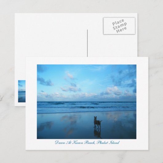 Dawn at Karon Beach, Phuket Island Briefkaart (Voorkant / Achterkant)