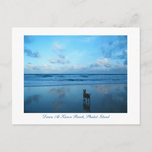 Dawn at Karon Beach, Phuket Island Briefkaart (Voorkant)
