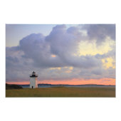 Dawn at Long Point Lighthouse, Provincetown MA Foto Afdruk (Voorkant)