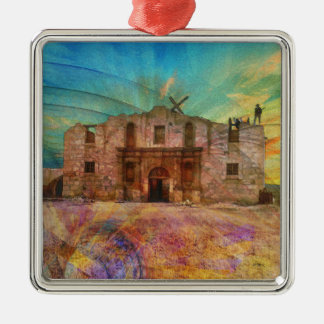 Dawn at the Alamo Metalen Ornament