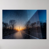 Dawn at Vietnam Memorial II Poster (Voorkant)