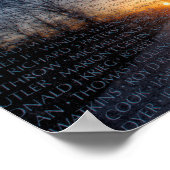 Dawn at Vietnam Memorial II Poster (Hoek)