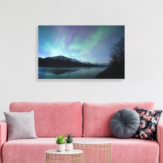 Dawn Aurora Canvas Afdruk (Insitu (Woonkamer))