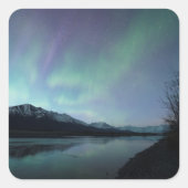 Dawn Aurora Vierkante Sticker (Voorkant)