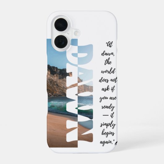 Dawn — Begin gewoon opnieuw iPhone 16 Hoesje (Achterkant)
