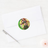 Dawn Belly Dancer Ronde Sticker (Envelop)