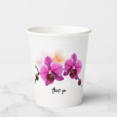 Dawn Bloom Orchid Papieren Bekers (Achterkant)