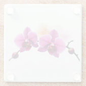 Dawn Bloom Orchidee Glazen Onderzetter (Achterkant)