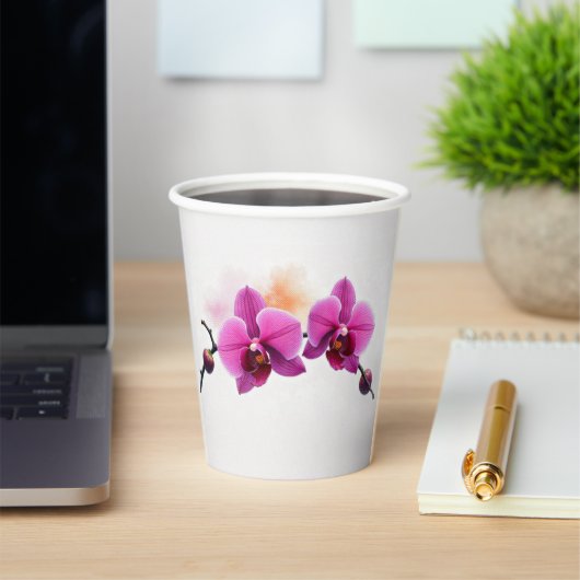 Dawn Bloom Orchidee Papieren Bekers (Insitu)