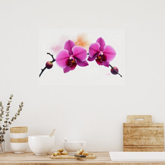 Dawn Bloom Orchidee Poster (Keuken)