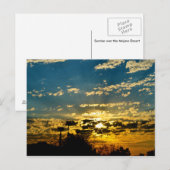 Dawn Breaking over de Mojave woestijn Briefkaart (Voorkant / Achterkant)