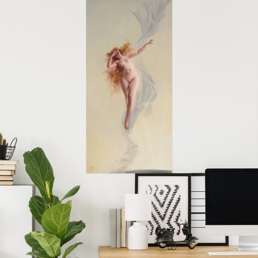 Dawn by Luis Ricardo Falero Poster (Thuiskantoor)