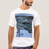 Dawn Cascade: Grote Herfsten Morning T-shirt (Voorkant)