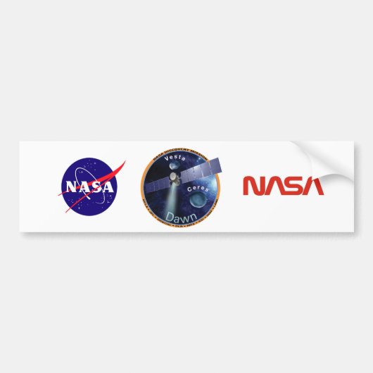 DAWN - Een NASA-zoekmissie Bumpersticker (Voorkant)