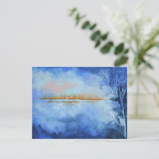 Dawn Flight Abstract briefkaart (Staand voorkant)