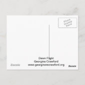 Dawn Flight Abstract briefkaart (Achterkant)