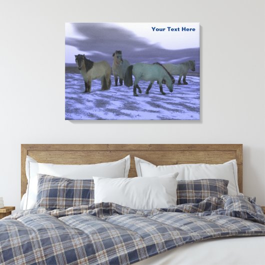 Dawn Horse Canvas Afdruk (Insitu (Slaapkamer))