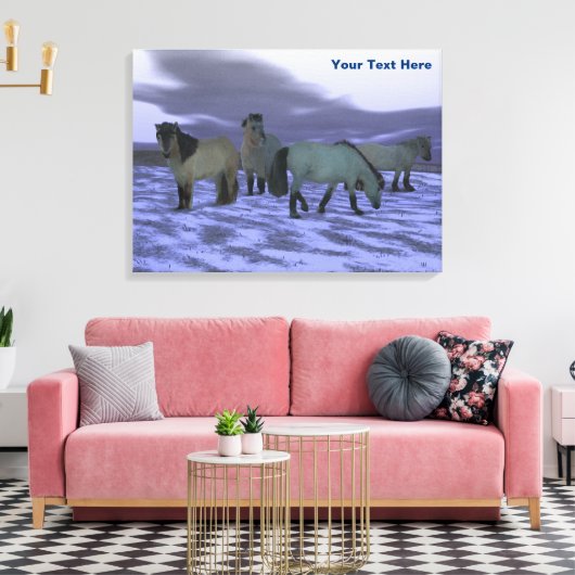 Dawn Horse Canvas Afdruk (Insitu (Woonkamer))
