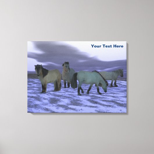 Dawn Horse Canvas Afdruk (Voorkant)