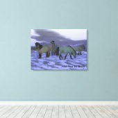 Dawn Horse Canvas Afdruk (Insitu (Houten vloer))