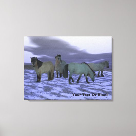 Dawn Horse Canvas Afdruk (Voorkant)