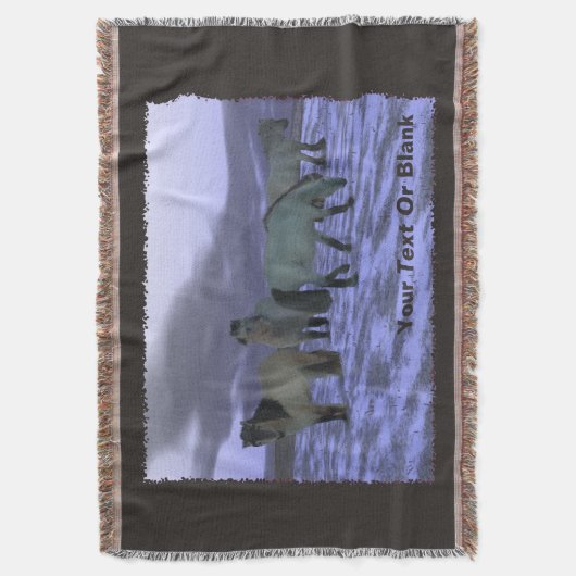 Dawn Horse Deken (Voorkant Verticaal)