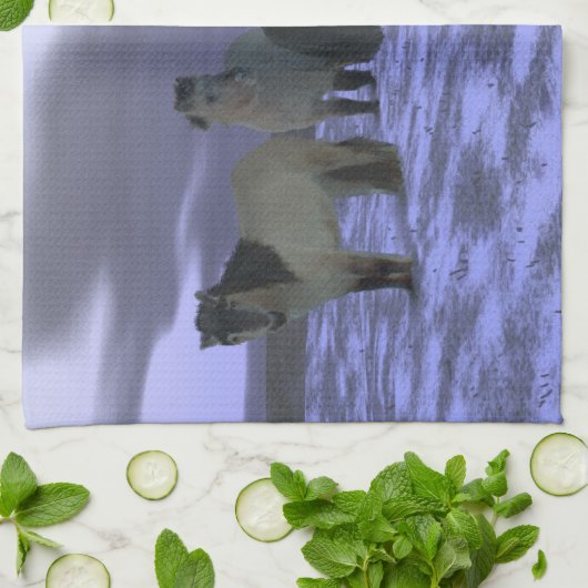 Dawn Horse Theedoek (Gevouwen)