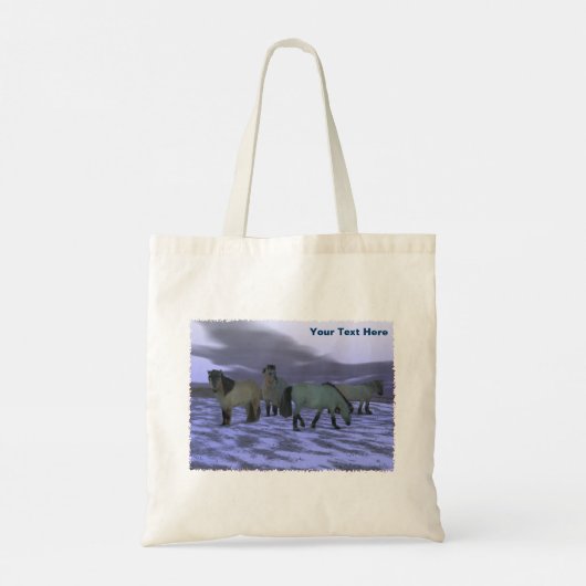 Dawn Horse Tote Bag (Achterkant)