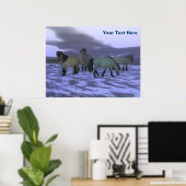 Dawn Horse - Yakutia Poster (Thuiskantoor)